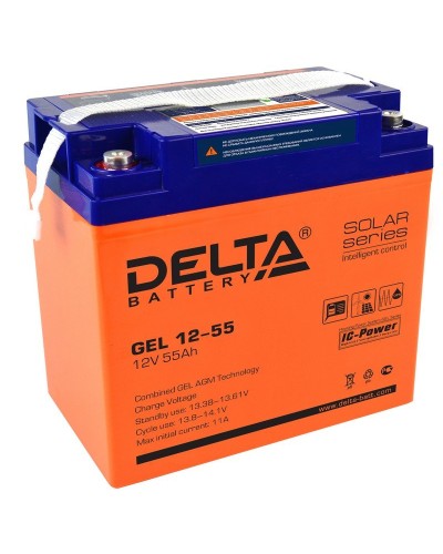 Delta GEL 12-55. Аккумулятор герметичный свинцово-кислотный. Delta в Абакане