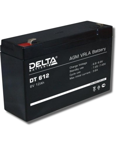 Delta DT 612. Аккумулятор герметичный свинцово-кислотный. Delta в Абакане