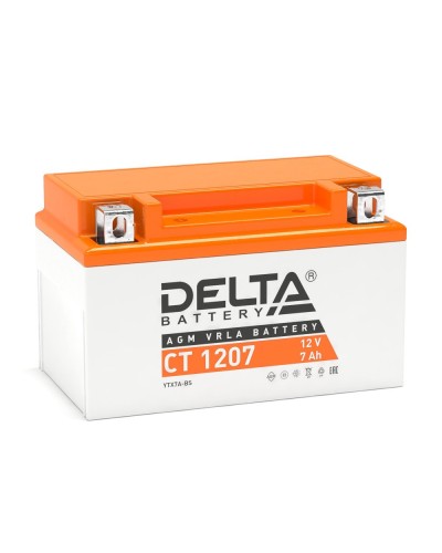 Delta CT 1207. Аккумулятор герметичный свинцово-кислотный стартерный. Delta в Абакане