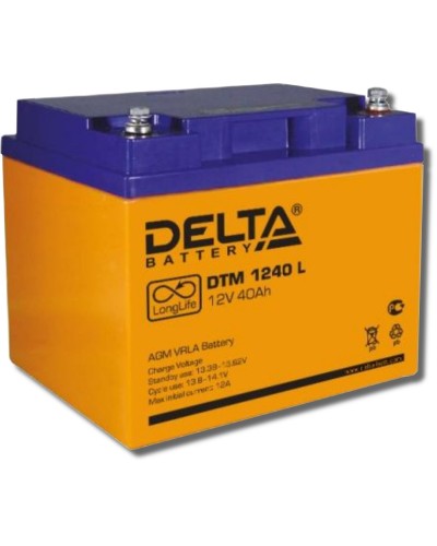 Delta DTM 1240 L. Аккумулятор герметичный свинцово-кислотный. Delta в Абакане