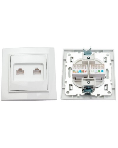 Минск Розетка RJ-45+Phone СП (ERK00-135-10). Розетка RJ-45+Phone СП. EKF в Абакане