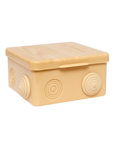 КМР-030-014 с крышкой (100х100х55) светлое дерево IP54 (plc-kmr-030-014-s). Коробка распределительная. EKF в Абакане