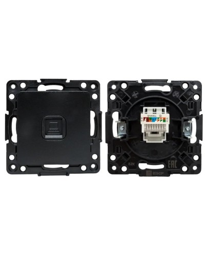 Стокгольм Механизм Розетки RJ-45 1-местной (EZK01-035-10). Механизм Розетки RJ-45 1-местной. EKF в Абакане