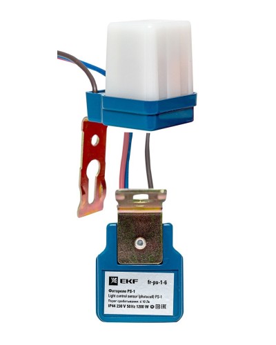 Фотореле PS-1 6А 1200Вт IP44 (fr-ps-1-6). Фотореле. EKF в Абакане