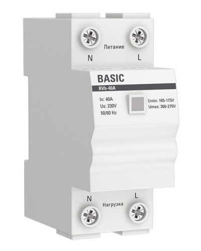 RVb-40A Basic (rvb-40a). Реле напряжения. EKF в Абакане