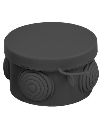 КМР-040-038 с крышкой (65х40) чёрная IP54 (plc-kmr-040-038-b). Коробка распределительная. EKF в Абакане
