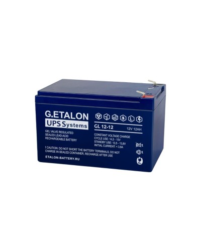 G.ETALON GL 12-12. Аккумулятор герметичный свинцово-кислотный. ETALON в Абакане