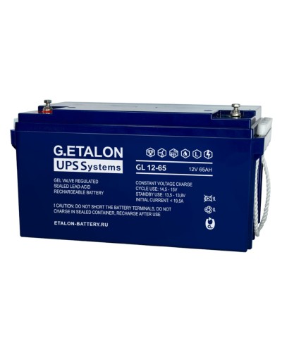 G.ETALON GL 12-65. Аккумулятор герметичный свинцово-кислотный. ETALON в Абакане