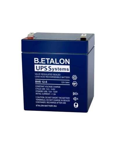 B.ETALON BHR 12-5. Аккумулятор герметичный свинцово-кислотный. ETALON в Абакане