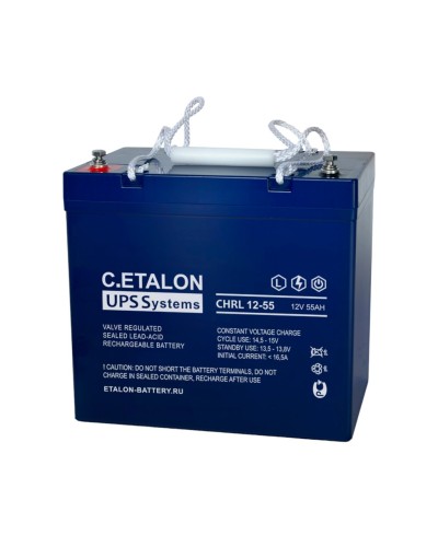 C.ETALON CHRL 12-55. Аккумулятор герметичный свинцово-кислотный. ETALON в Абакане