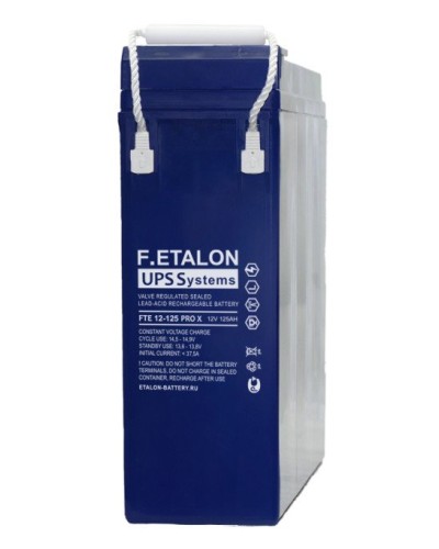 F.ETALON FTE 12-125 PRO X. Аккумулятор герметичный свинцово-кислотный. ETALON в Абакане