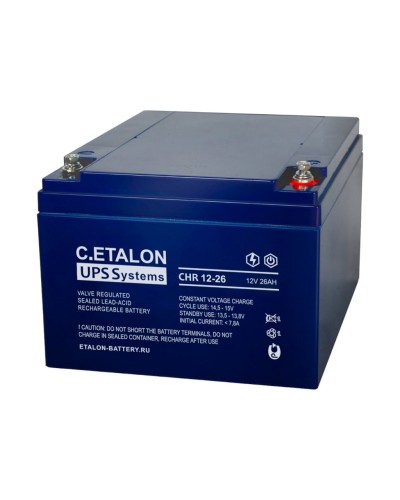 C.ETALON CHR 12-26. Аккумулятор герметичный свинцово-кислотный. ETALON в Абакане