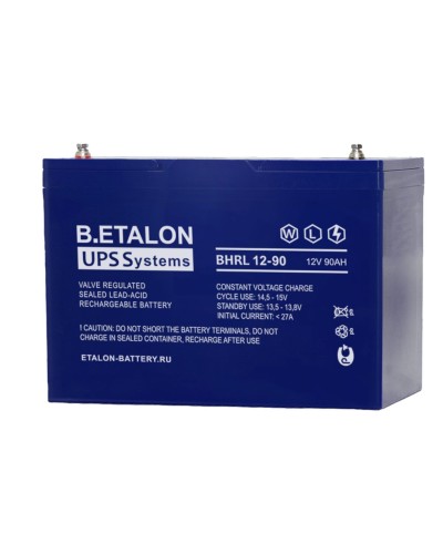 B.ETALON BHRL 12-90. Аккумулятор герметичный свинцово-кислотный. ETALON в Абакане