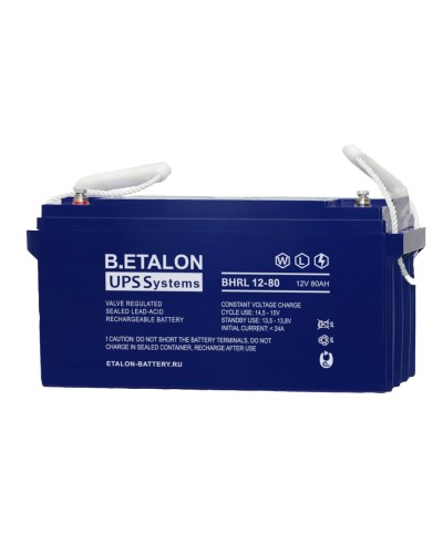 B.ETALON BHRL 12-80. Аккумулятор герметичный свинцово-кислотный. ETALON в Абакане