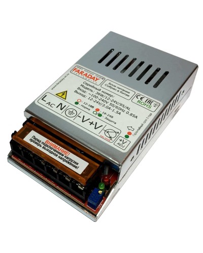 36W/12-24V/95AL. Импульсный блок питания. FARADAY в Абакане