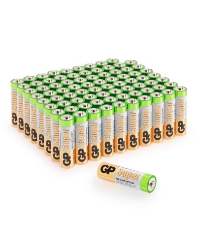 GP Super Alkaline 15A AA (GP 15A-2CRVS80), упак. 80 шт.. Алкалиновые батарейки. GP Batteries в Абакане