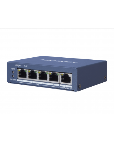 DS-3E0505P-E/M. Коммутатор с питанием POE. Hikvision в Абакане