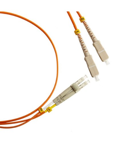 FC-D2-50-LC/PR-SC/PR-H-1M-LSZH-OR. Патч-корд волоконно-оптический LC-SC. Hyperline в Абакане