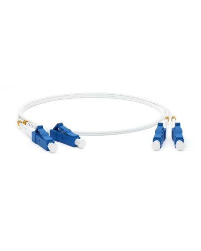 FC-D2-9A1-LC/UR-LC/UR-H-3M-LSZH-WH. Патч-корд волоконно-оптический одномодовый. Hyperline в Абакане