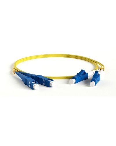 FC-D2-9-LC/UR-SC/UR-H-10M-LSZH-YL. Патч-корд волоконно-оптический одномодовый. Hyperline в Абакане