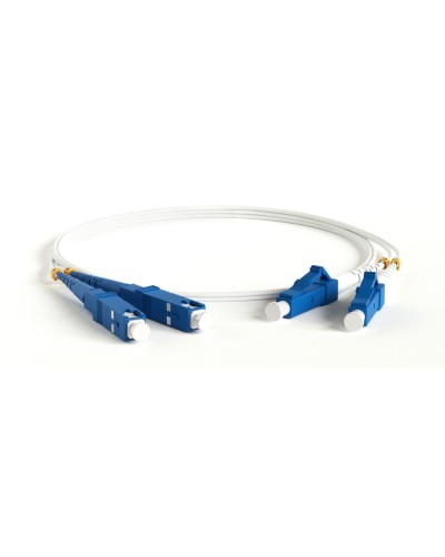 FC-D2-9A1-LC/UR-SC/UR-H-3M-LSZH-WH. Патч-корд волоконно-оптический LC-SC. Hyperline в Абакане