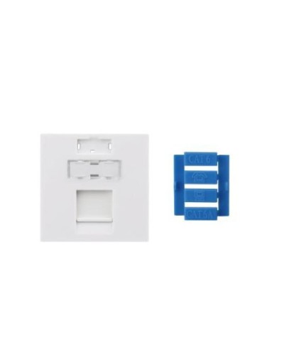SIP3-1K-M45-45. Вставка 45x45 для 1 модуля Keystone Jack, со шторкой. Hyperline в Абакане