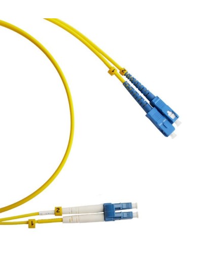 FC-D2-9-LC/UR-SC/UR-H-2M-LSZH-YL. Патч-корд волоконно-оптический LC/UPC-SC/UPC. Hyperline в Абакане