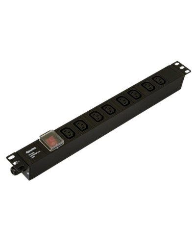 SHE19-8IEC-S-CB. Блок розеток 19. Hyperline в Абакане