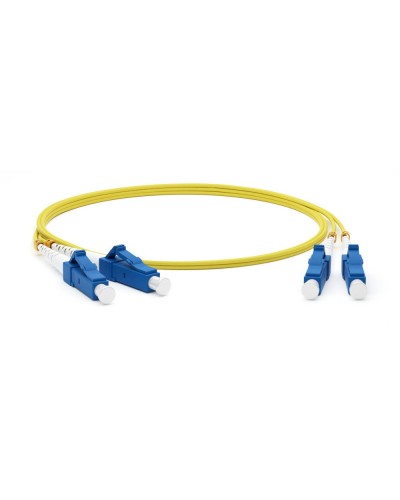 FC-D2-9-LC/UR-LC/UR-H-15M-LSZH-YL. Патч-корд волоконно-оптический одномодовый. Hyperline в Абакане