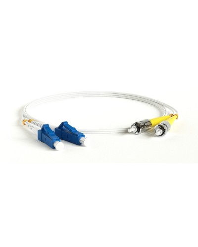 FC-D2-9A1-LC/UR-ST/UR-H-1M-LSZH-WH. Патч-корд волоконно-оптический ST-LC. Hyperline в Абакане