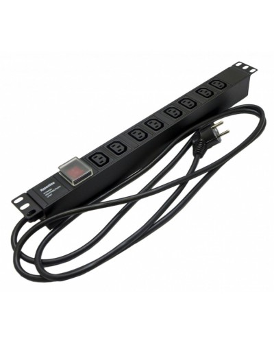 SHE19-8IEC-S-2.5EU. Блок розеток 19. Hyperline в Абакане