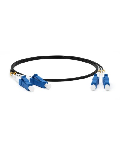FC-D2-9-LC/UR-LC/UR-H-3M-LSZH-BK. Патч-корд волоконно-оптический одномодовый. Hyperline в Абакане