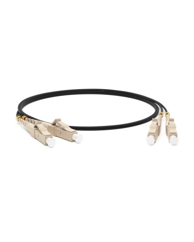 FC-D2-50-LC/PR-LC/PR-H-1M-LSZH-BK. Патч-корд волоконно-оптический многомодовый. Hyperline в Абакане