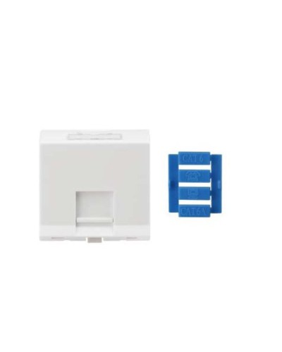 SIP3A-1K-M45-45. Вставка угловая 45x45 для 1 модуля Кeystone Jack, со шторками. Hyperline в Абакане