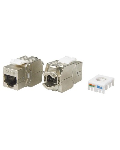 KJ8-8P8C-C6-180-TLS-SH-F-WH. Вставка Keystone Jack RJ-45. Hyperline в Абакане