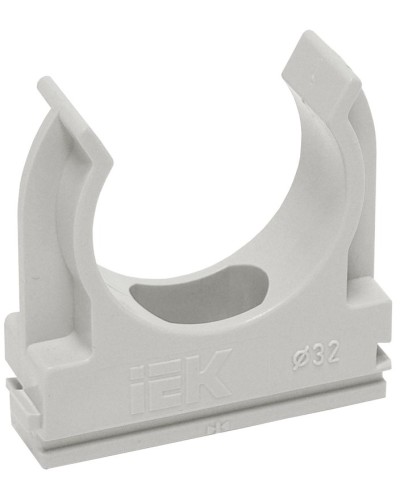Держатель с защёлкой D20 серый ELASTA (100 шт) (CTA10D-CF20-K41-100). Держатель с защёлкой. IEK в Абакане