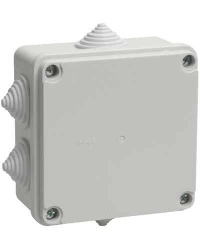 Коробка распаячная КМ41234 100х100х50 открытой проводки IP55 6 гермовводов серая (UKO11-100-100-050-K41-55). Коробка распаячная безгалогенная (HF). IEK в Абакане