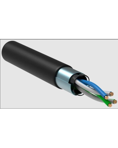 GENERICA F/UTP 5E 24AWG 2PR LDPE 1м черный 305м (BC3-C5E02-339-305-R-G). Кабель «витая пара» (LAN) для структурированных систем связи. IEK в Абакане
