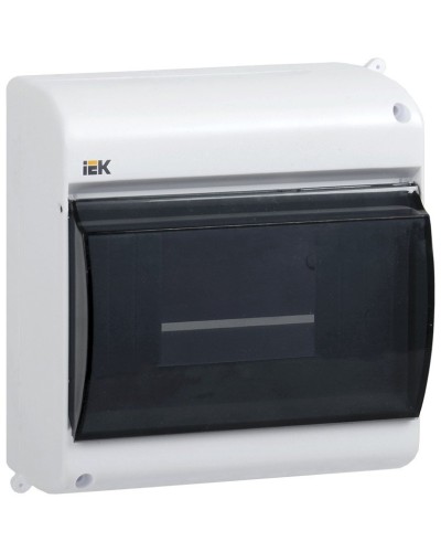Корпус пластиковый КМПн 2/6 IP30 белый KREPTA 3 (MKP42-N-06-30-09). Щиток модульный с прозрачной дверцей, настенный. IEK в Абакане