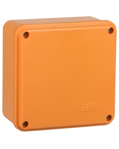 Коробка распаячная огнестойкая ПС 100х100х50 6P 6мм² IP44 гладкие стенки (UKF20-100-100-050-6-6-09). Коробка распаячная огнестойкая безгалогенная (HF). IEK в Абакане