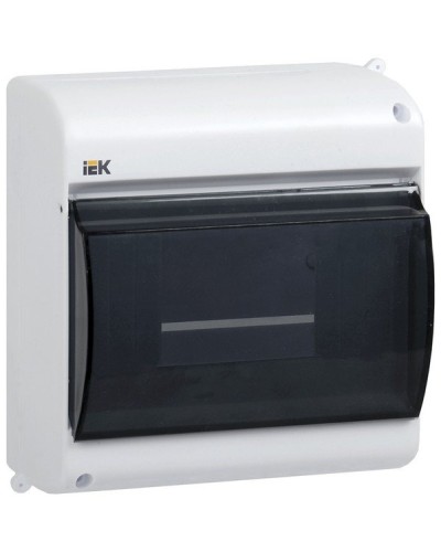 Корпус пластиковый КМПн 2/4 IP30 белый KREPTA 3 (MKP42-N-04-30-12). Щиток модульный с прозрачной дверцей, настенный. IEK в Абакане