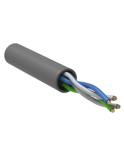 GENERICA U/UTP кат. 5E 100МГц 2 пары PVC INDOOR серый (BC1-C5E02-111-305-G). Кабель «витая пара» (LAN) для структурированных систем связи. IEK в Абакане