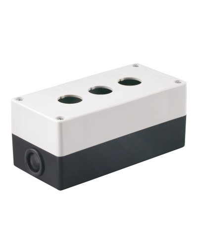 Корпус КП103 для кнопок 3 места белый (BKP10-3-K01). Корпус для кнопочных постов. IEK в Абакане