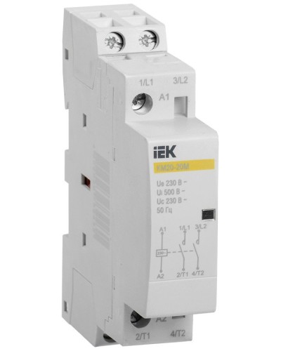 Контактор модульный КМ20-20М AC (MKK11-20-20). Контактор модульный. IEK в Абакане