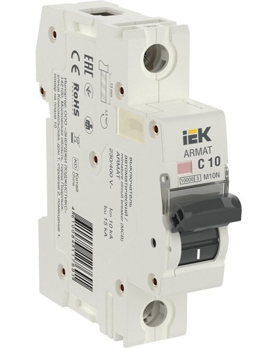 M10N 1P C 10А 10кА ARMAT (AR-M10N-1-C010). Автоматический выключатель. IEK в Абакане