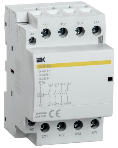 Контактор модульный КМ25-40М AC/DC (MKK21-25-40). Контактор модульный. IEK в Абакане
