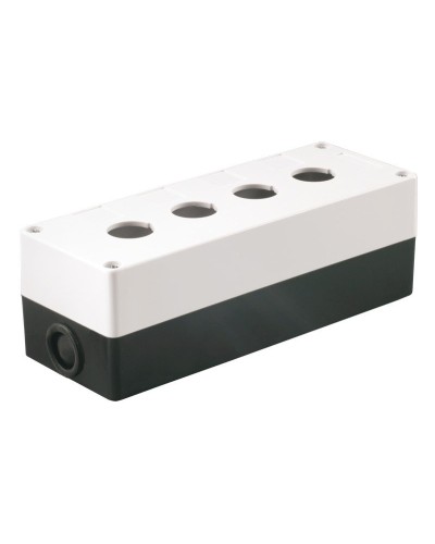 Корпус КП104 для кнопок 4 места белый (BKP10-4-K01). Корпус для кнопочных постов. IEK в Абакане
