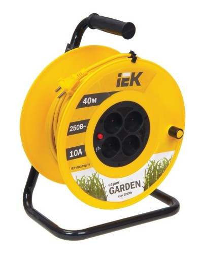 УК40 4 места, 40м (WKP23-10-04-40). Удлинитель на катушке Garden. IEK в Абакане
