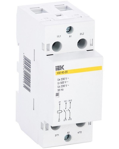 Контактор модульный КМ40-20 AC (MKK11-40-20). Контактор модульный. IEK в Абакане