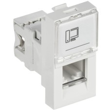 Розетка RJ45 кат.6 PRIMER РКИ-10-00-П-6 белый IEK (PR-KK40D-RI-0-1-C06U-K01). Розетка RJ-45. IEK